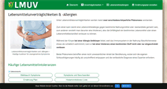 Desktop Screenshot of lebensmittelunvertraeglichkeiten.de