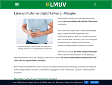 Tablet Screenshot of lebensmittelunvertraeglichkeiten.de